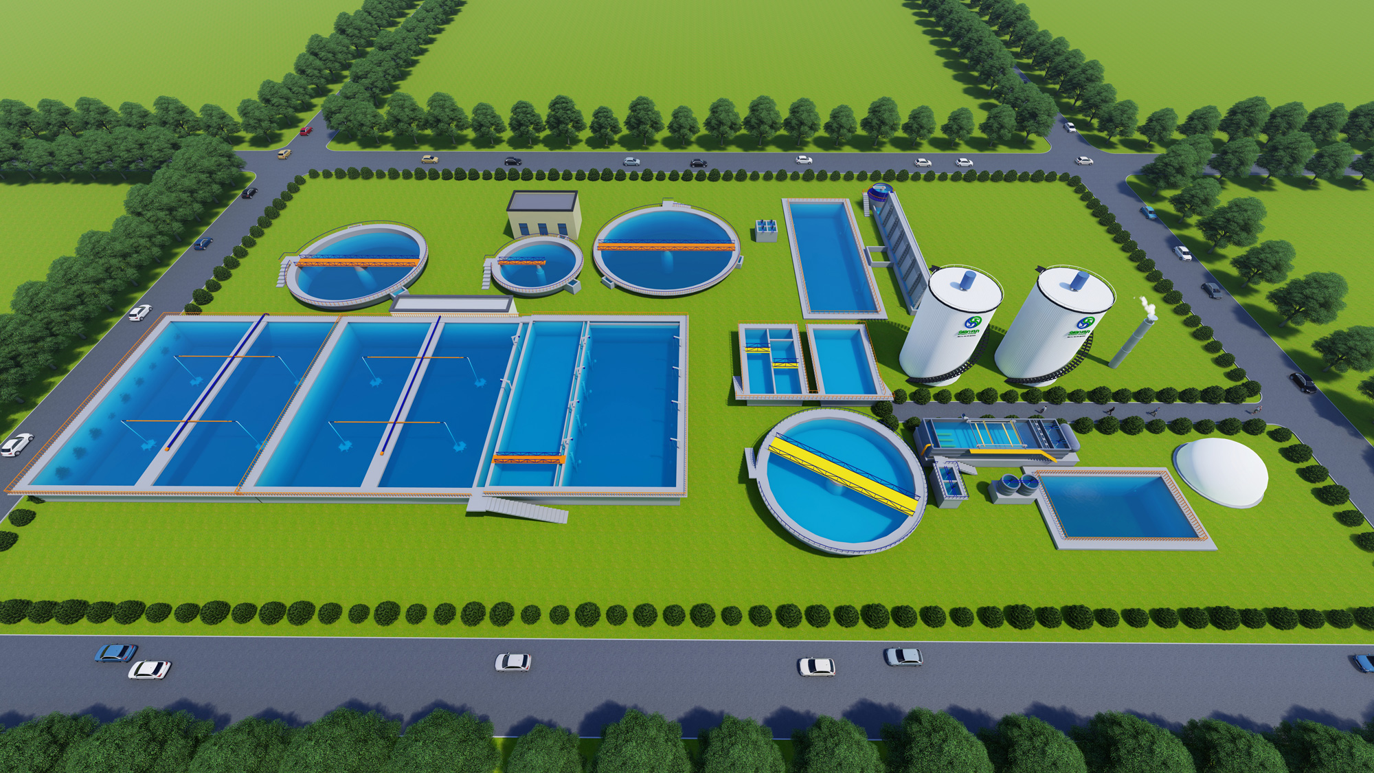 尼日利亞8000立方米每噸造紙廢水+2500立方米每噸化機漿污水處理EPC項目